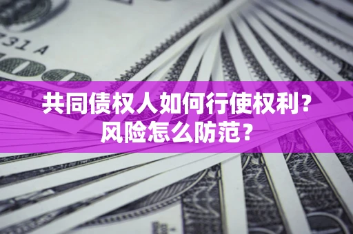 北京共同债权人如何行使权利？风险怎么防范？
