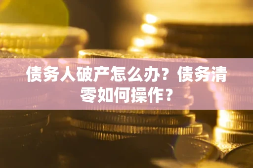 北京债务人破产怎么办？债务清零如何操作？