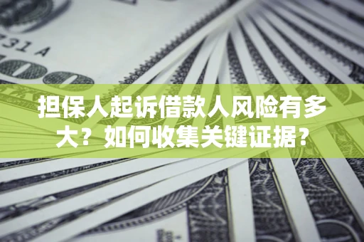北京担保人起诉借款人风险有多大？如何收集关键证据？