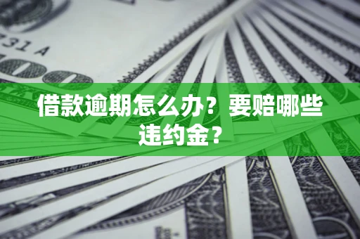 北京借款逾期怎么办？要赔哪些违约金？