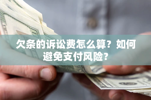 北京欠条的诉讼费怎么算？如何避免支付风险？